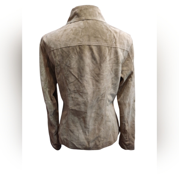 Vintage Classiques Entier Suede Leather Olive Green S - Picture 9 of 11